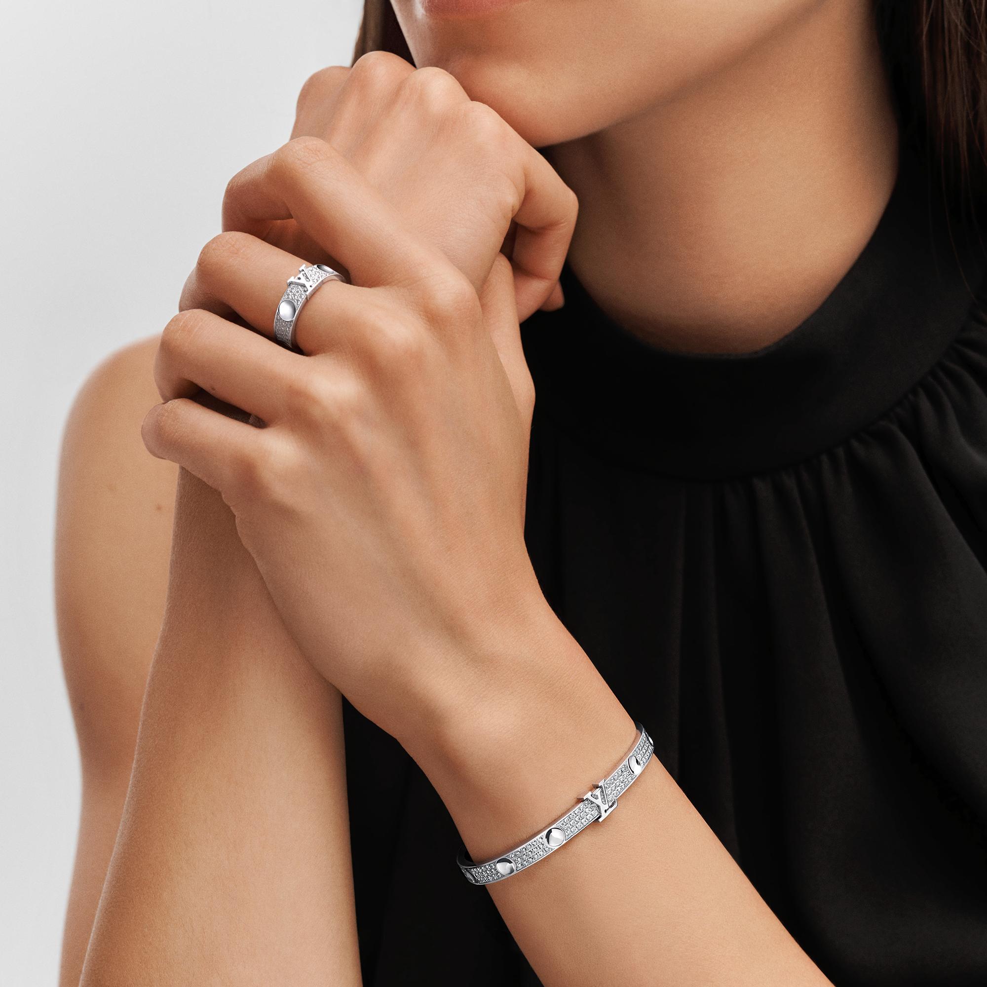 バングル アンプラント LV（ホワイトゴールド×ダイヤモンド